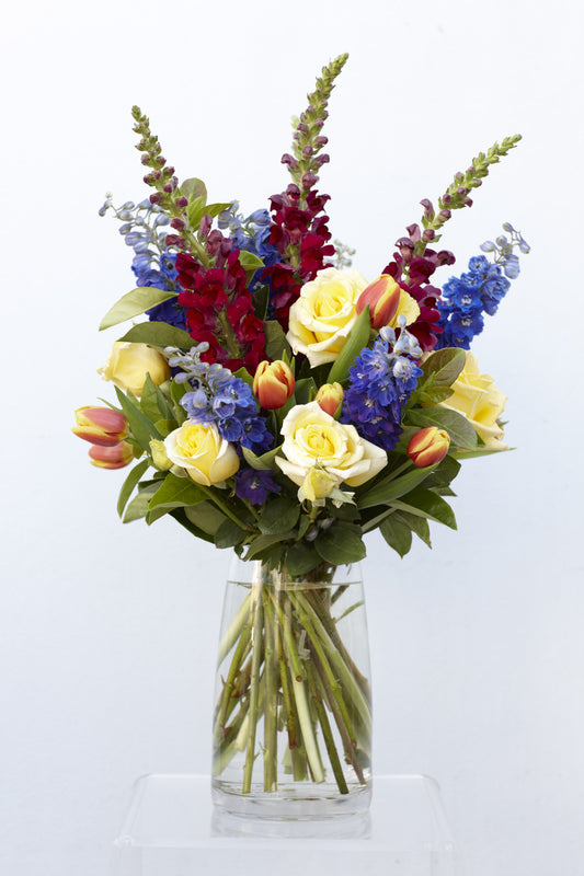 Bright and colourful flower arrangement